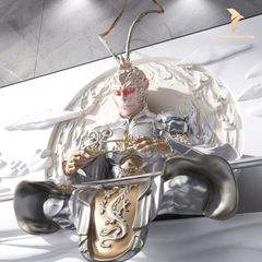 Tranh Phù Điêu 3D Tôn Ngộ Không Ngồi Thiền - Đấu Chiến Thắng Phật