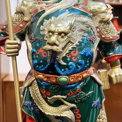 Tượng Quan Công Cầm Đao Bằng Đồng - Uy Nghi Trấn Trạch