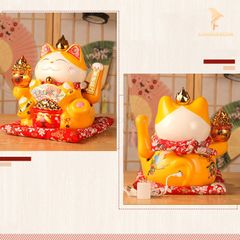 Mèo Thần Tài Vẫy Tay - Chiêu Tài Vượng Lộc (30cm)