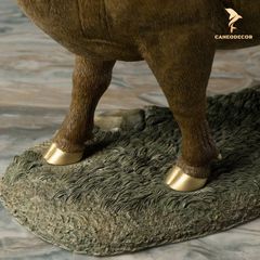 Trâu Đồng Chim Vẹt - Tượng Đồng Trang Trí Để Bàn