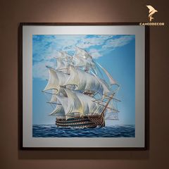 Tranh Đồng Thuyền Buồm 