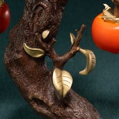 Đôi Chim Đậu Cành Hồng Bằng Đồng - Cao Cấp