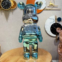 Tượng Mô Hình Gấu Bearbrick Mạ Điện 80cm