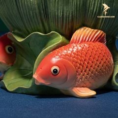 Lư Đồng Đốt Trầm Sen Cá