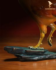 Tượng Gà Trống May Mắn Bằng Đồng - Cao Cấp