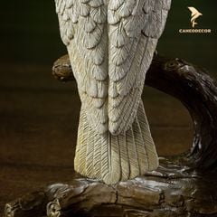 Tượng Chim Vẹt Trắng Bằng Đồng