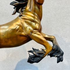 Tượng Ngựa Hí Bằng Đồng - Nhất Mã