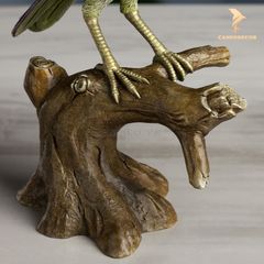 Tượng Chim Vàng Anh Xanh Bằng Đồng - BST 