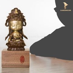 Tượng Bồ Tát Ngồi Thiền Bằng Đồng