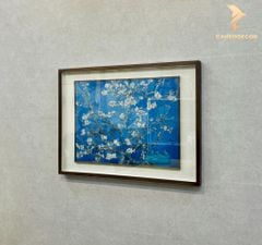 Tranh Đồng Hoa Hạnh Nhân Van Gogh - Xanh Lam Bích
