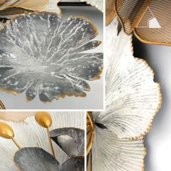 Tranh sắt hoa mai trắng - Decor treo tường