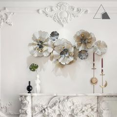 Tranh sắt hoa mai trắng - Decor treo tường
