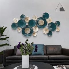 Tranh sắt lá sen xanh - Decor treo tường