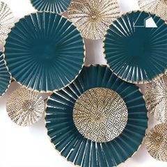 Tranh sắt lá sen xanh - Decor treo tường