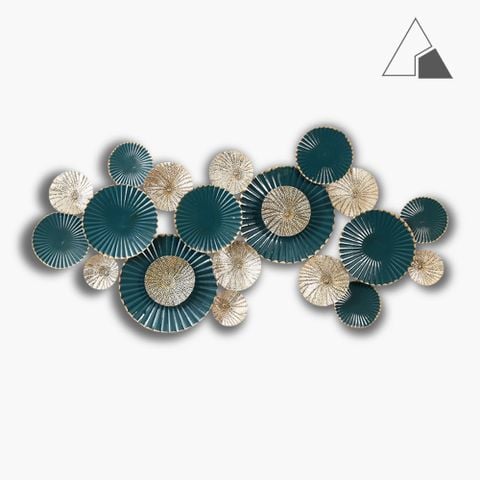 Tranh sắt lá sen xanh - Decor treo tường