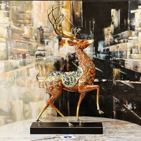 Tượng Hươu Trường Thọ Trang Trí Để Bàn Phong Thủy Mới
