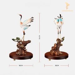Tượng Chim Hạc Bằng Đồng