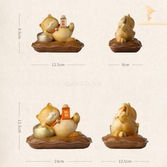 Tượng Đồng Mèo Thần Tài - Mèo Tài Lộc