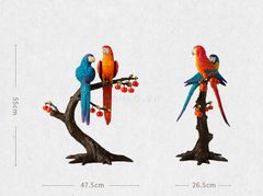 Đôi Vẹt Đậu Cây Hồng Bằng Đồng - Cao Cấp