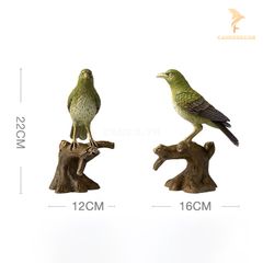 Tượng Chim Vàng Anh Xanh Bằng Đồng - BST 