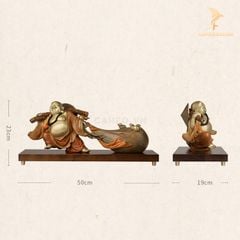 Tượng Đồng Đức Phật Di Lặc Kéo Bao