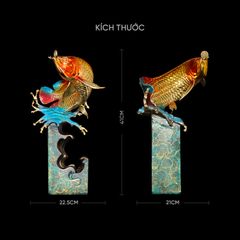 Tượng Cá Rồng Bằng Đồng - Tài Lộc Thịnh Vượng