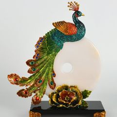 Trang Trí Để Bàn - Ngọc Khổng Tước Cát Tường