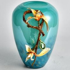 Trang Trí Để Bàn - Bình Ngân Hoa Thủy Tinh