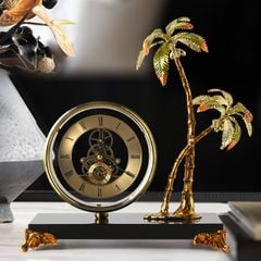 Đồng Hồ Để Bàn - Đồng Hồ Cát Lộ Vàng