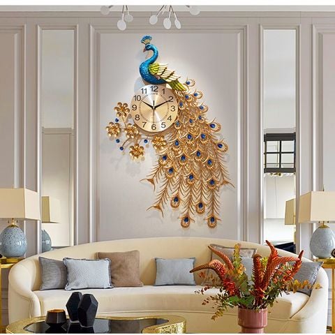Đồng Hồ Treo Tường - Tranh Đồng Hồ Con Công