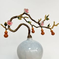 Bình Hồ Lô Trang Trí Hút Tài Lộc Trắng