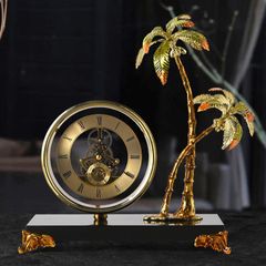 Đồng Hồ Để Bàn - Đồng Hồ Cát Lộ Vàng