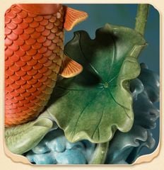 Tượng Đồng Phong Thủy - Cá Chép Hoa Sen