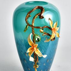 Trang Trí Để Bàn - Bình Ngân Hoa Thủy Tinh