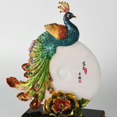 Trang Trí Để Bàn - Ngọc Khổng Tước Cát Tường