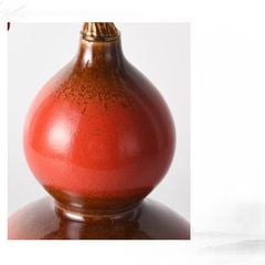 Trang Trí Để Bàn - Hồ Lô Phúc Lộc Cặp Chim Vàng An Vui