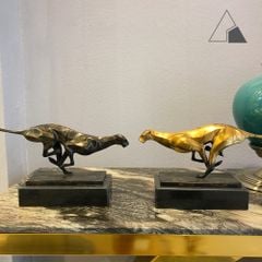 Tượng Đồng Báo Săn Mồi Phong Thủy - Biểu Tượng Quyền Lực
