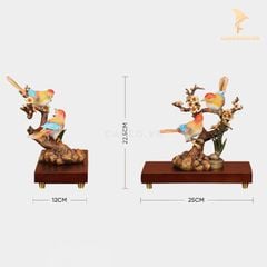 Tượng Đồng Đôi Chim Uyên Ương