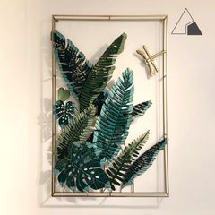 Decor treo tường tranh sắt lá Chuối