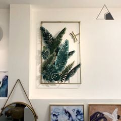 Decor treo tường tranh sắt lá Chuối