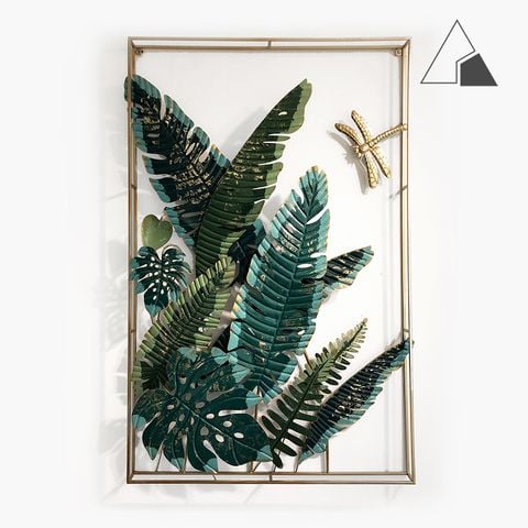 Decor treo tường tranh sắt lá Chuối