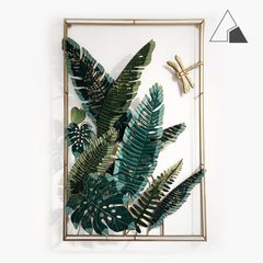 Decor treo tường tranh sắt lá Chuối