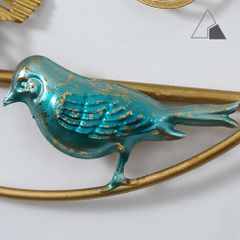 Tranh sắt lá Ginkgo vòng tròn - Decor treo tường