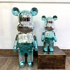 Tượng Mô Hình Gấu Bearbrick Mạ Điện 50cm