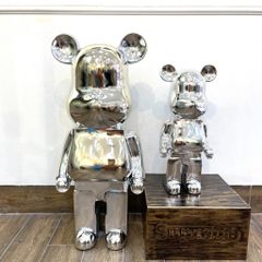 Tượng Mô Hình Gấu Bearbrick Mạ Điện 50cm
