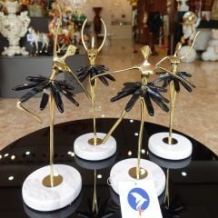 Bộ Tượng Trang Trí Vũ Công Ba Lê Đen
