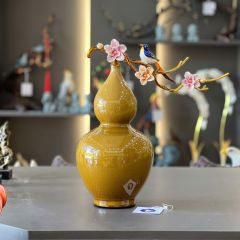 Hồ Lô Hút Tài Lộc Gốm Men Rạn Trang Trí