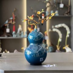 Hồ Lô Hút Tài Lộc Gốm Men Rạn Trang Trí
