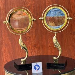 Trang Trí Để Bàn - Cá Heo Đồng Hồ Cát