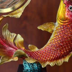 Trang Trí Để Bàn - Đồng Hồ Cát Cá Ngậm Ngọc